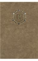 Monogram "r" Any Day Planner Journal