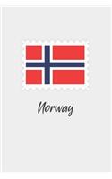 Norway flag minimalist notebook
