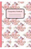 Composition Notebook: A Notebook to Write in for Everyone. Spacious 6 x 9. Used for an Everyday Writer for Men, Women, Children, Housewives and Teens With Coral And Rose 