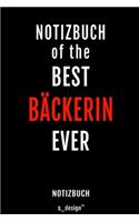 Notizbuch für Bäcker / Bäckerin: Originelle Geschenk-Idee [120 Seiten liniertes blanko Papier ]