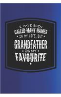 I Have Been Called Many Names In My Life, But Grandfather Is My Favorite: Family life Grandpa Dad Men love marriage friendship parenting wedding divorce Memory dating Journal Blank Lined Note Book Gift