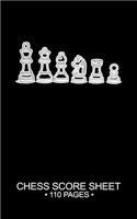 Chess Score Sheet 110 Pages
