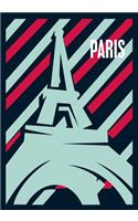 Graph Notebook: Paris Themed Notebook, B5 Grid Journal, Travelers Notebook, Memory Book, Diary, Planner 120 Pages, V.13
