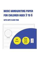 Lined Paper for Kids and Children Aged 3 to 5