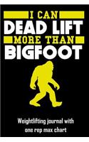 I Can Dead Lift More Than Bigfoot