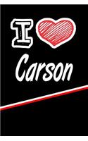 I Love Carson: Blood Sugar Diet Diary Journal Log Featuring 120 Pages 6x9