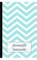 Accounts Journal: The Compact Accounts and Budgeting Journal for All Your Family and Home Budgeting and Saving Plans - Chevron Design