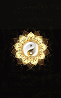 Glowing Golden Ring Yang-Yang Lotus Flower Diary, Journal, and/or Notebook