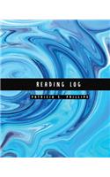Reading Log: Bright Blue Marble Reading Log for Book Lovers - Over 100 Pages Favorite Books Record (8x10)