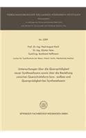 Untersuchungen Über Die Quersprödigkeit Neuer Synthesefasern Sowie Über Die Beziehung Zwischen Querschnittsform Bzw. -Aufbau Und Quersprödigkeit Bei Synthesefasern