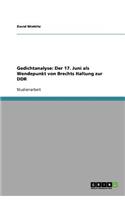 Gedichtanalyse