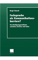 Fachsprache ALS Kommunikationsbarriere?