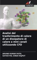 Analisi del trasferimento di calore di un dissipatore di calore a mini canali utilizzando CFD