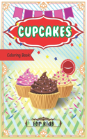Cupcakes Coloring Book For Kids
