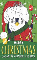 Merry Christmas Color By Number For Kids