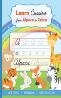 Learn Cursive from Alpaca to Zebra