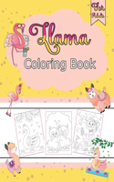 Llama Coloring Book For Adults