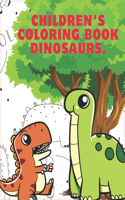 Children's Coloring Book Dinosaurs.