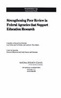 Strengthening Peer Review in Federal Agencies That Support Education Research