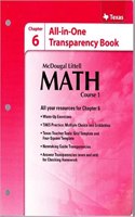 McDougal Littell Math Course 1 Texas: Transparency Book: Chapter 6 Course 1: Transparency Book: Chapter 6 Course 1