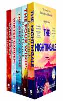 Kristin Hannah Collection 5 Books Set (The Nightingale, The Four Winds, The Great Alone, Winter Garden, Home Front)