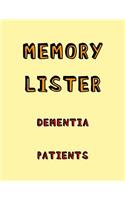 Memory Lister Dementia Patients