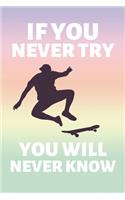 If You Never Try You Will Never Know