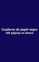Cuaderno de papel negro - 100 páginas en blanco