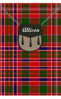 Allison Clan Tartan Journal/Notebook