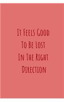 It Feels Good to Be Lost in the Right Direction