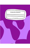 Composition Notebook: 7.44 x 9.69, 18.90 x 24.61cm - Wide Rule School Notebook Journal
