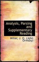 Analysis, Parsing and Supplementary Reading