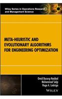 Meta-Heuristic and Evolutionary Algorithms for Engineering Optimization