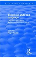 Routledge Revivals: Essays on Style and Language (1966)