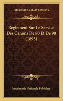 Reglement Sur Le Service Des Canons De 80 Et De 90 (1893)