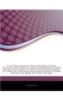 Articles on F-Type Main Sequence Stars, Including: Polaris, Procyon, Alpha Herculis, Upsilon Andromedae, W Ursae Majoris, Alpha Librae, Tau Bo Tis, Alpha Ursae Majoris, HD 169830, Mu Draconis, Alpha 