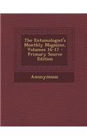 The Entomologist's Monthly Magazine, Volumes 16-17