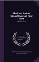 First Book of Songs Or Airs of Four Parts