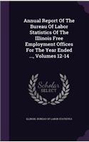Annual Report of the Bureau of Labor Statistics of the Illinois Free Employment Offices for the Year Ended ..., Volumes 12-14
