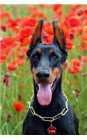 Happy Doberman Dog Journal