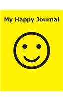 My Happy Journal - 100 Pages - Unlined White Paper - Table of Contents