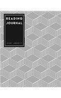 Reading Journal: The Best Gift for Book Lovers - Black & White Geometric Design