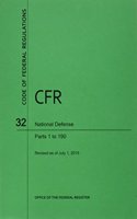 Code of Federal Regulations Title 32, National Defense, Parts 1-190, 2015