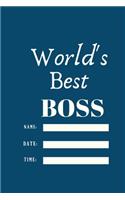 World's Best Boss.writing journal