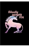 Silently Judging You: Hangman Puzzles - Mini Game - Clever Kids - 110 Lined Pages - 6 X 9 In - 15.24 X 22.86 Cm - Single Player - Funny Great Gift