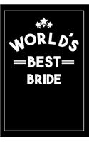 Worlds Best Bride Groom