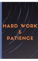 Hard Work & Patience - Celestial Stars Notebook