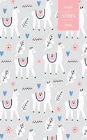 Dot Grid Notes 110 Pages: Llama Notebook for Professionals and Students, Teachers and Writers - Succulent Pattern with Alpaca