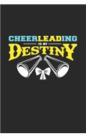 Cheerleading is my destiny: 6x9 Cheerleading - grid - squared paper - notebook - notes