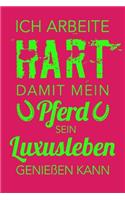 Ich arbeite hart, damit mein Pferd sein Luxusleben genießen kann